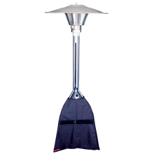 Tall metal patio heater