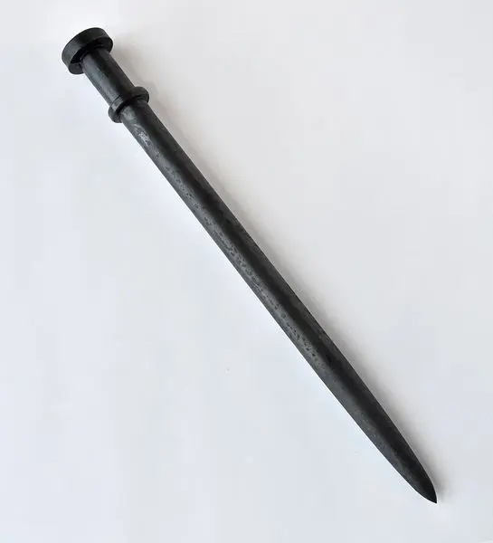 Metal spike on white background
