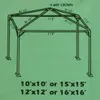Metal gazebo frame sizes