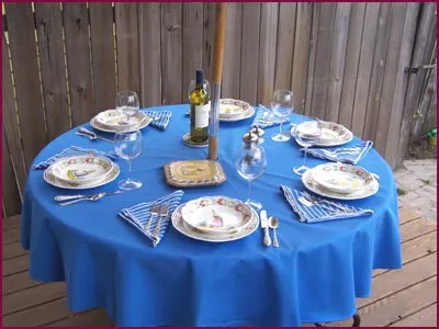 Elegant table setup with wine and glasses