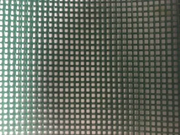 Green mesh pattern close-up
