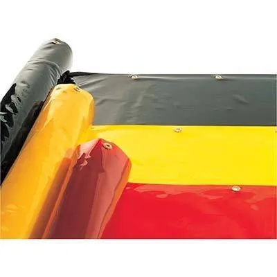 Rolled vinyl sheets in primary colors