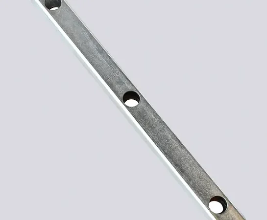 Metal bar with three holes