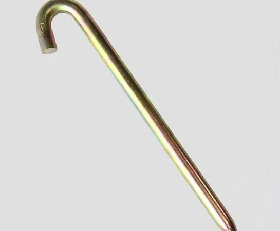 Camping tent peg close-up