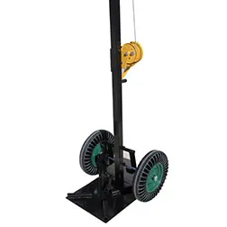 Portable lifting device with wheels