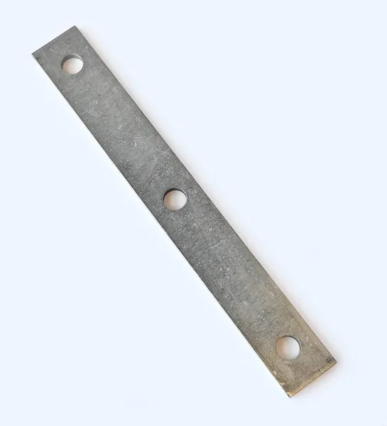 Flat metal piece with circular holes