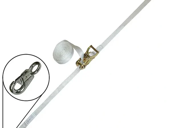 Heavy-duty tie-down strap detail