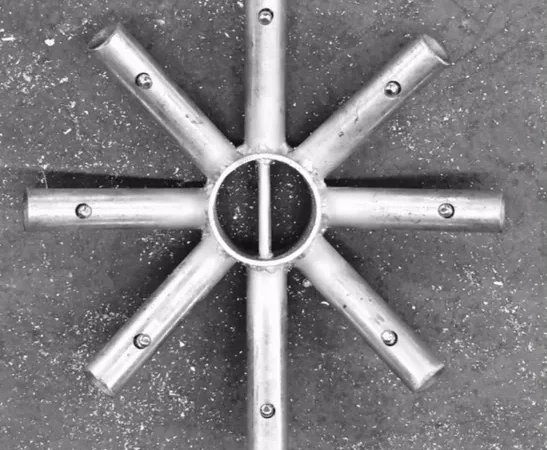 Metal star-shaped industrial component