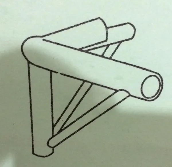 Abstract industrial pipe design