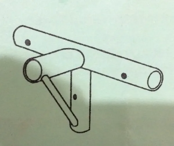 Simple wall-mounted bracket design