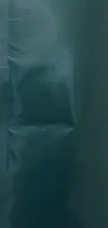 Dark green plastic wrapping