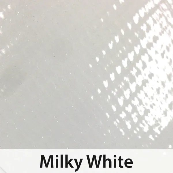 Shiny milky white pattern