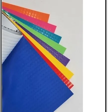 Colorful translucent sheets in various shades