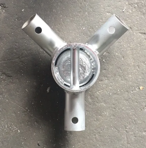 Steel fitting with circular center design