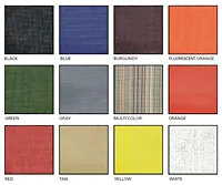 Fabric color samples grid