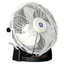 Cooling fan with adjustable tilt feature