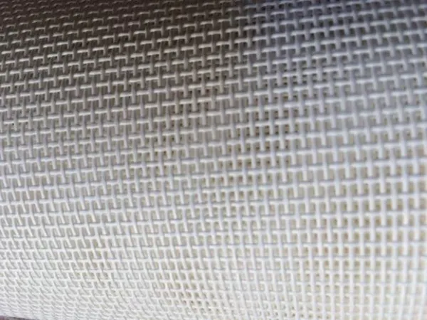 White mesh fabric pattern