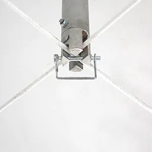 Ceiling support structure with cables