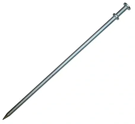 Steel rail spike isolated